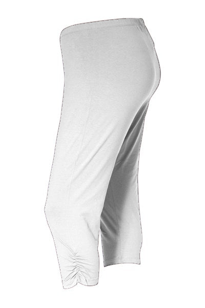 No Secret - Cindy bómullar kvart leggings með krumpu á skálmum