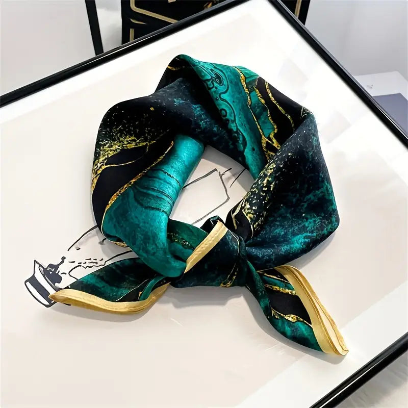 Atlas Road - Mylie - Slæða með grænu mynstri