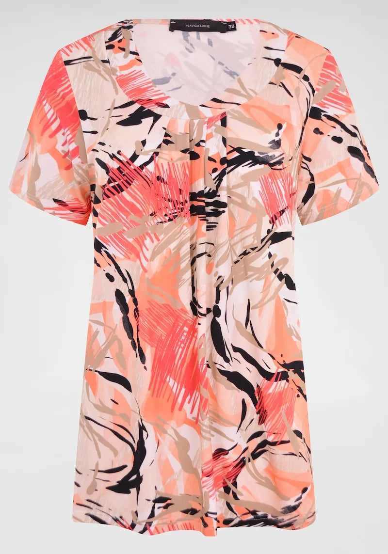 Navigazione - Kate mynstruð stuttermatunika