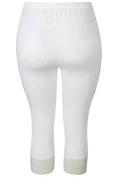 ZE-ZE - Malus 616 kvart leggings með blúndu