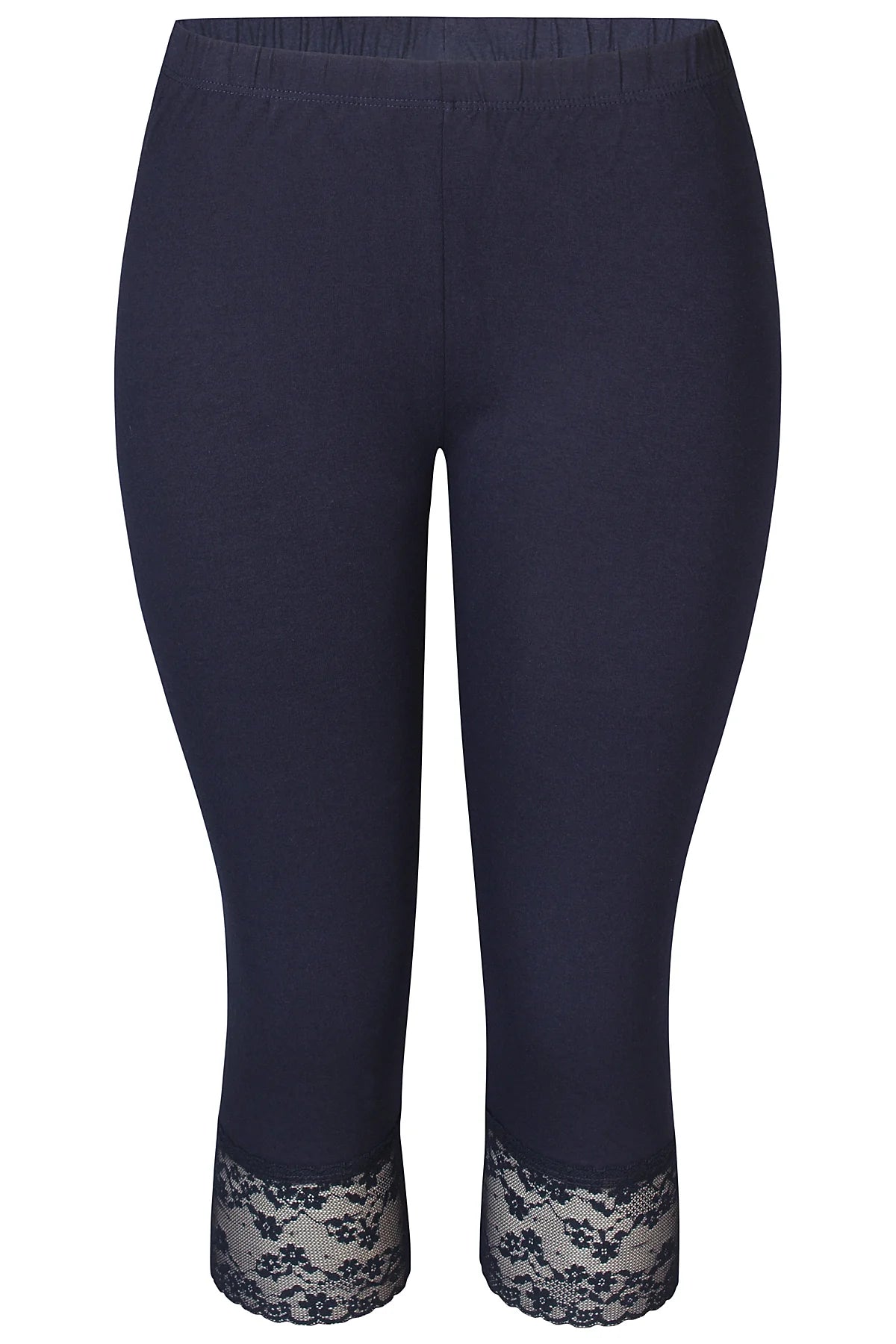 ZE-ZE - Malus 616 kvart leggings með blúndu