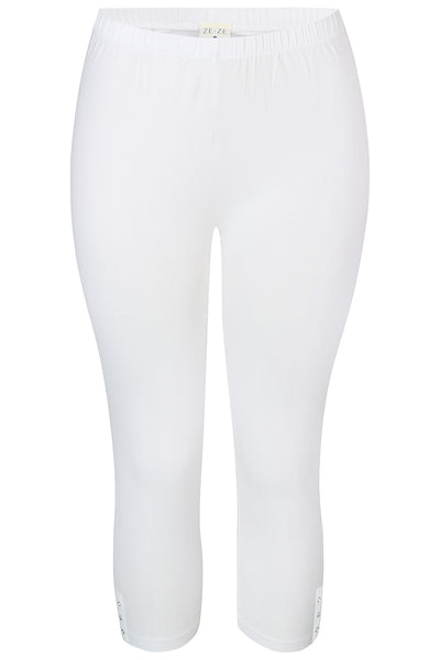 ZE-ZE - Malus 891 kvart leggings með bling steinum