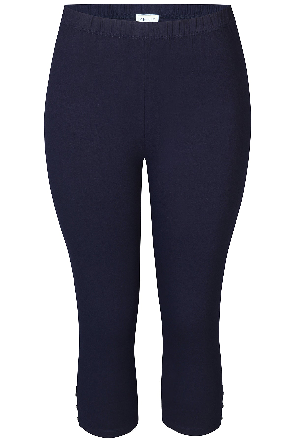 ZE-ZE - Malus 891 kvart leggings með bling steinum