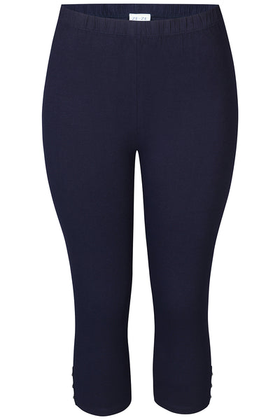 ZE-ZE - Malus 891 kvart leggings með bling steinum