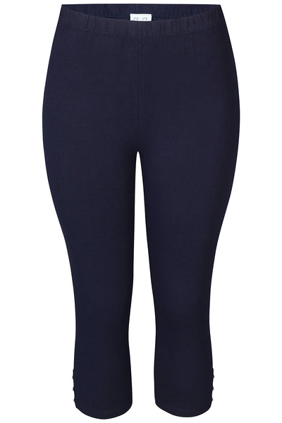 ZE-ZE - Malus 891 kvart leggings með bling steinum