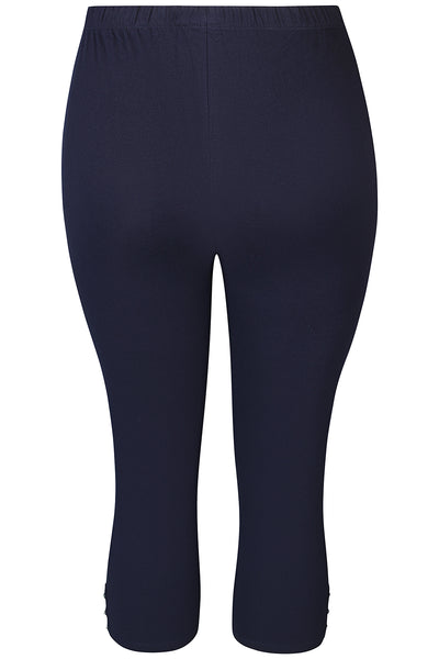 ZE-ZE - Malus 891 kvart leggings með bling steinum