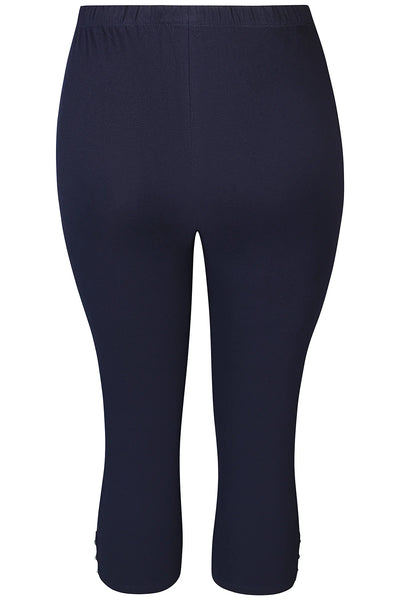 ZE-ZE - Malus 891 kvart leggings með bling steinum