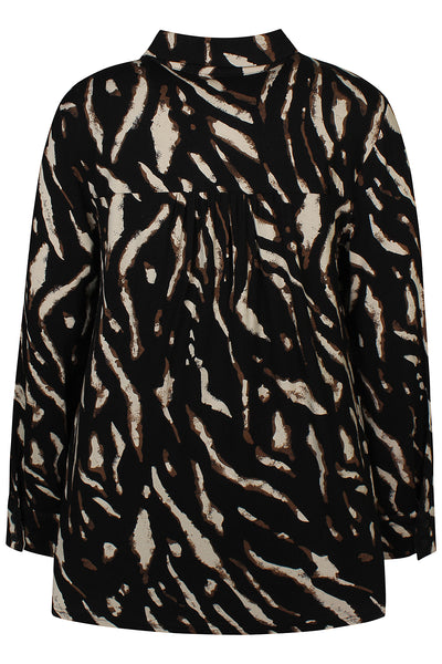 Ze-Ze - Julianna 746 skyrta með dýramynstri