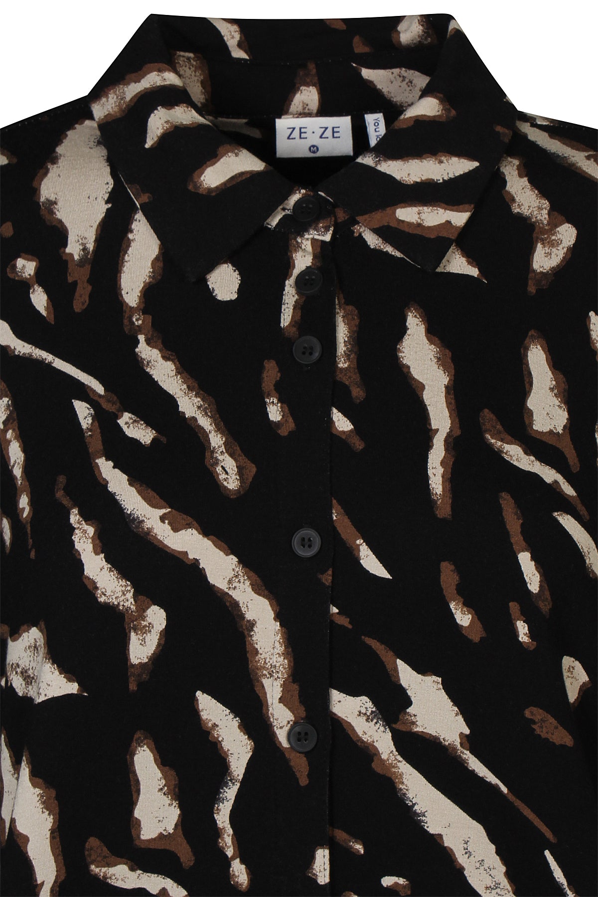 Ze-Ze - Julianna 746 skyrta með dýramynstri