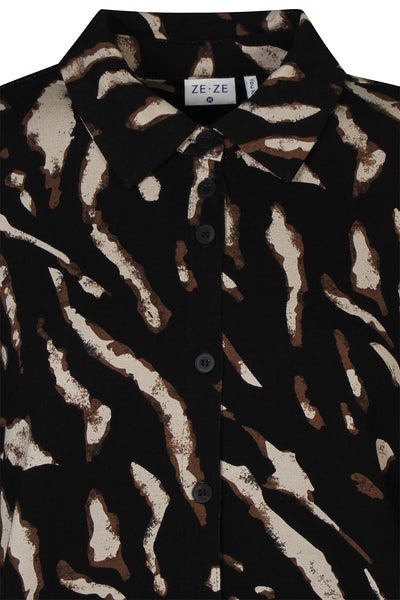 Ze-Ze - Julianna 746 skyrta með dýramynstri