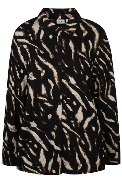 Ze-Ze - Julianna 746 skyrta með dýramynstri