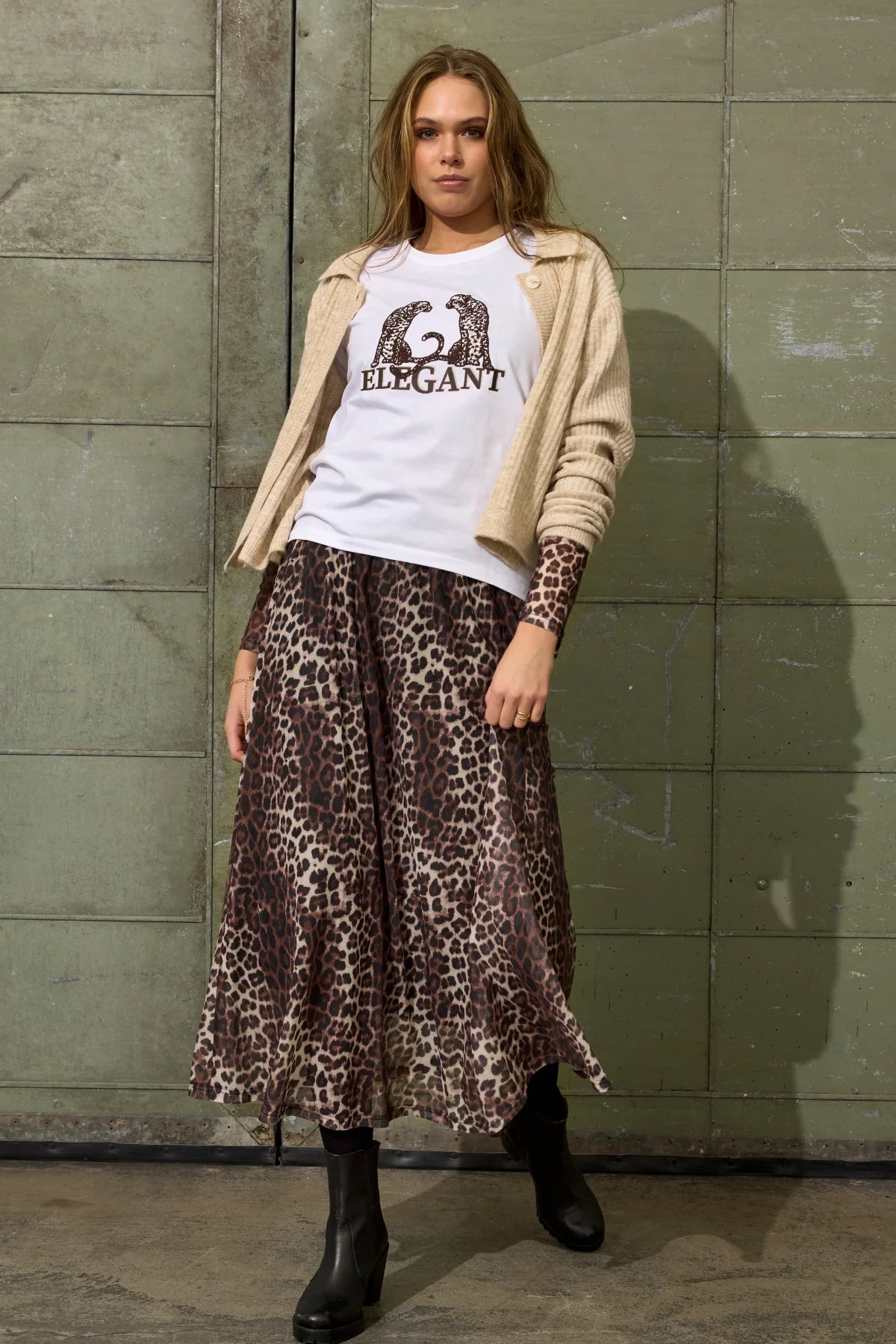 Ze-Ze - Esther 796 pils með hlébarðamynstri