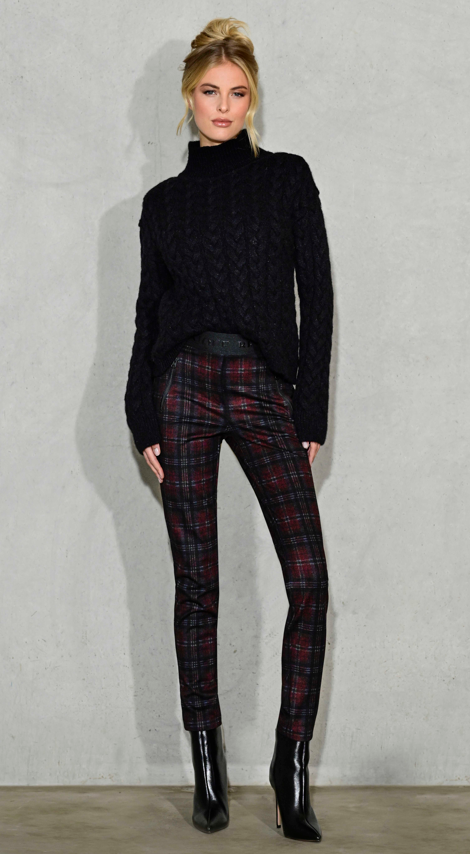 Robell - Nelly köflóttar buxur - 72 cm