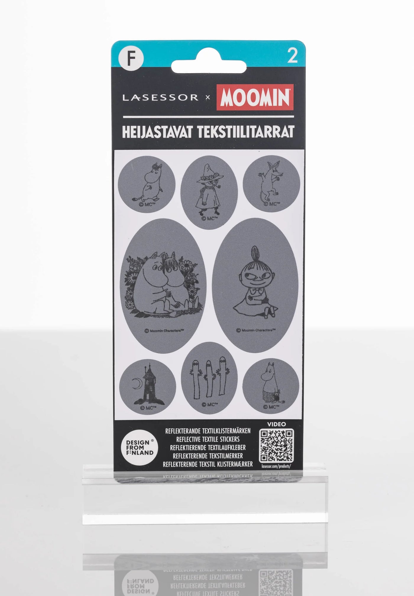 Lasessor - Moomin Endurskinsmerki límmiðar