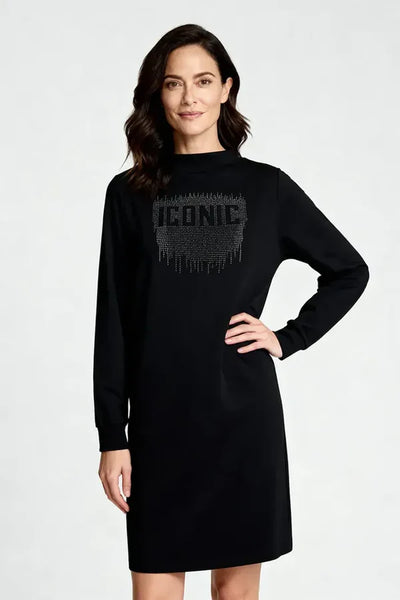 I'cona - Gracelyn peysukjóll með skrautsteinum