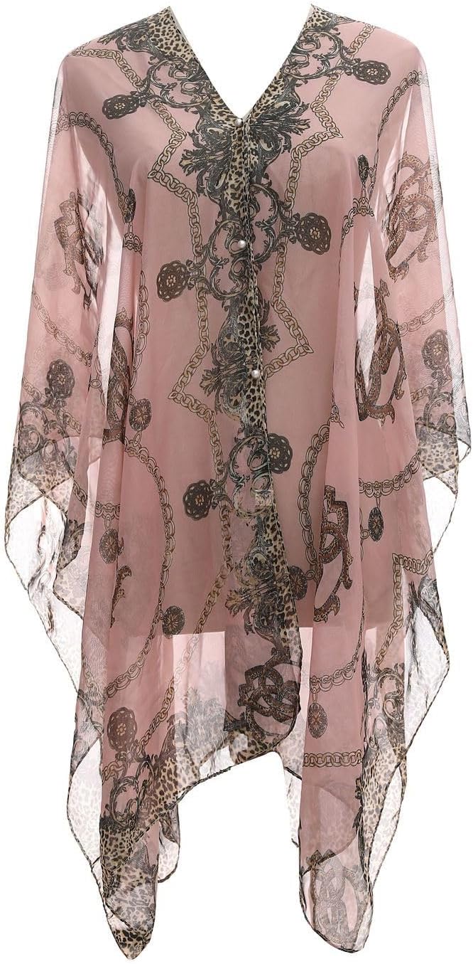 Atlas Road - Noemi - Shiffon slæður með hlébarðamynstri