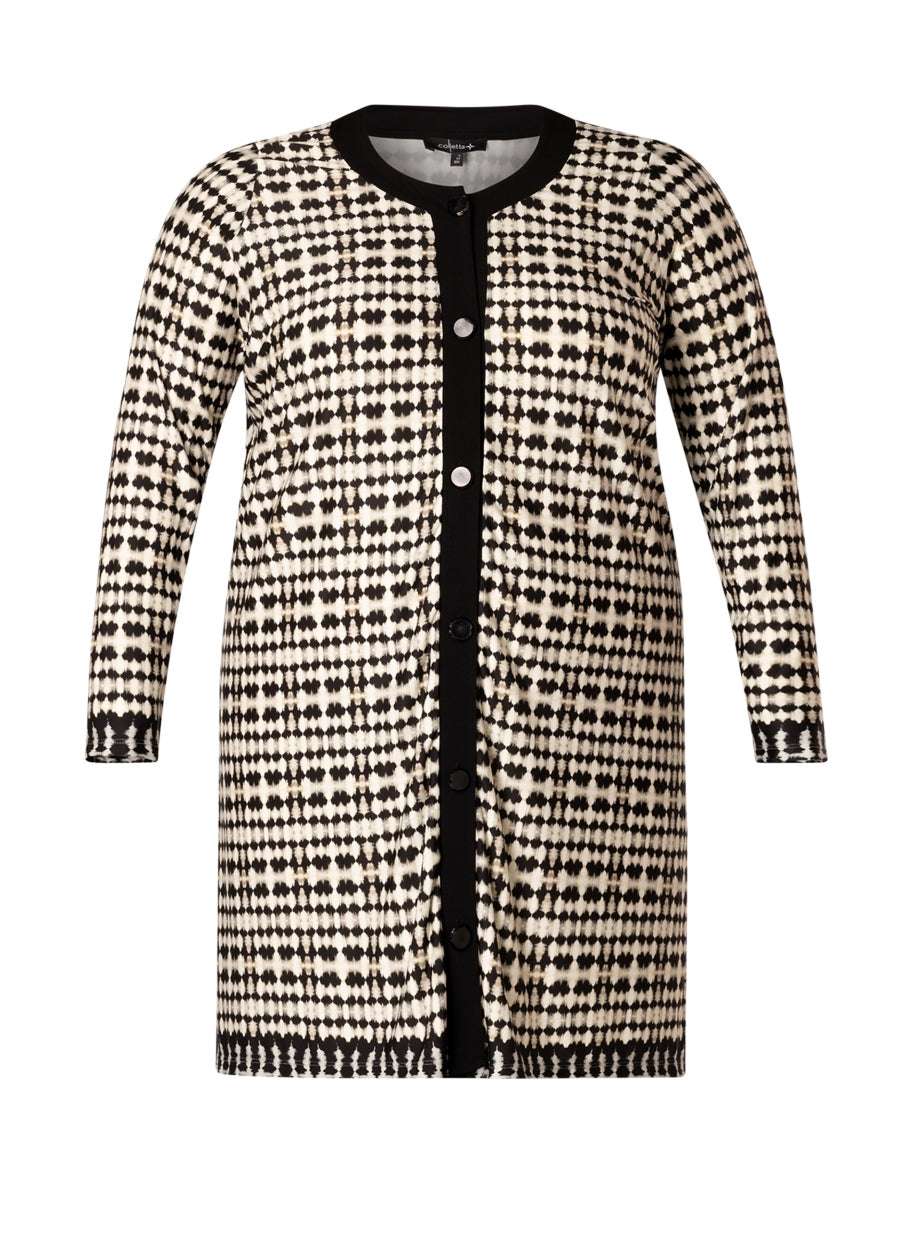 Colletta - Denisse mynstraður kjóll