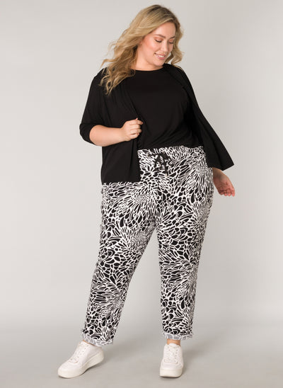 Colletta - Nataly mynstraðar buxur