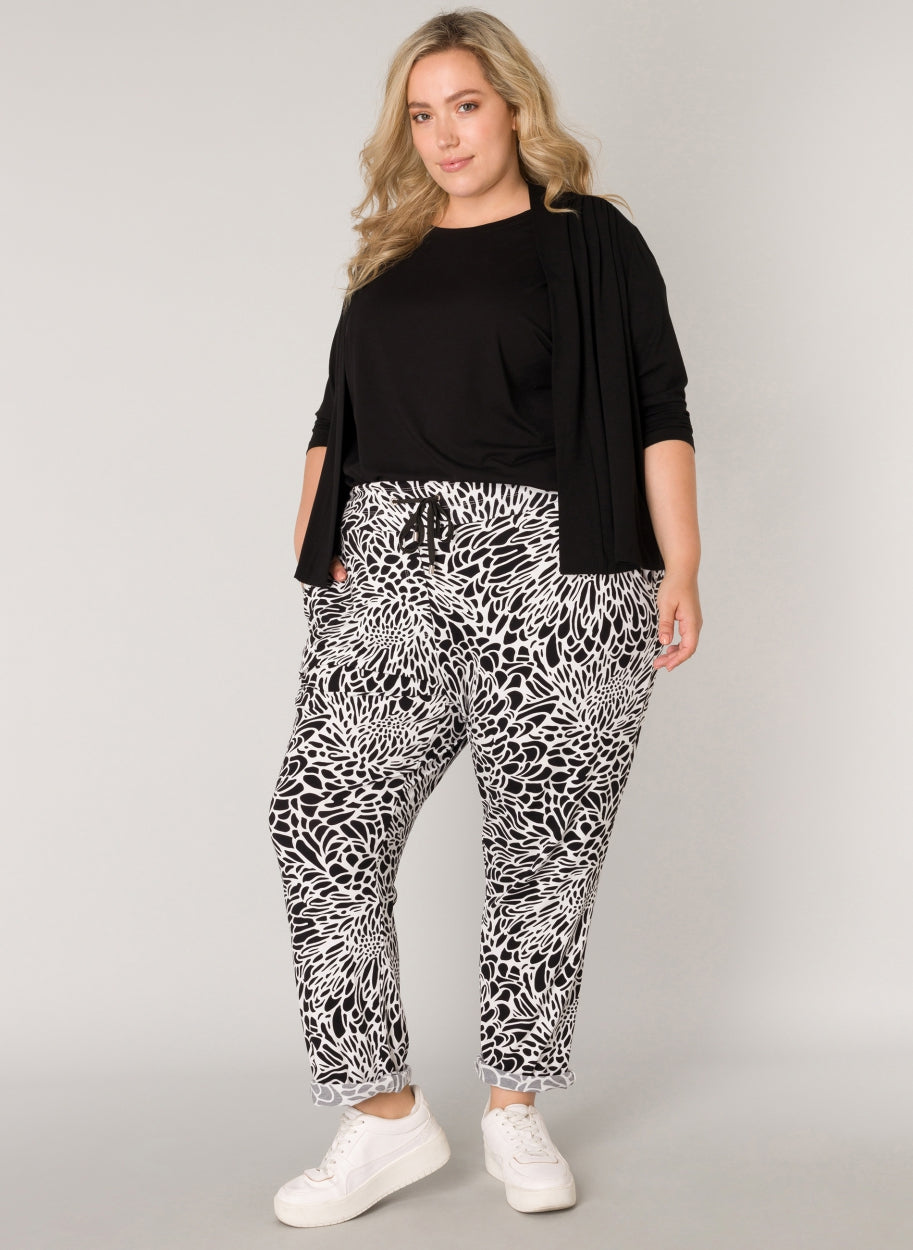 Colletta - Nataly mynstraðar buxur