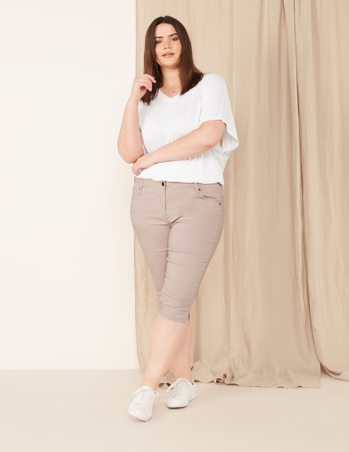 Zhenzi  - Twist strech Capri buxur