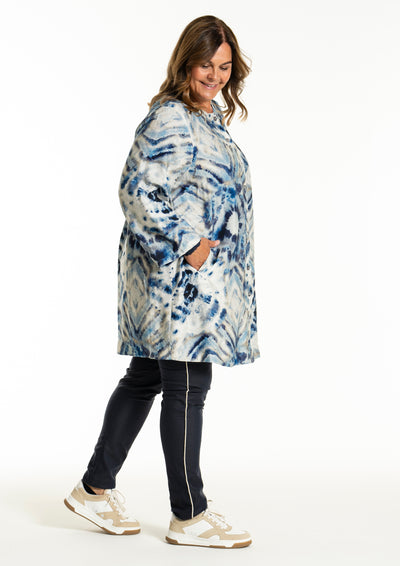 Gozzip - Jana tunika með blátóna mynstri