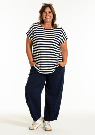 Gozzip - Gitte röndóttur stuttermabolur