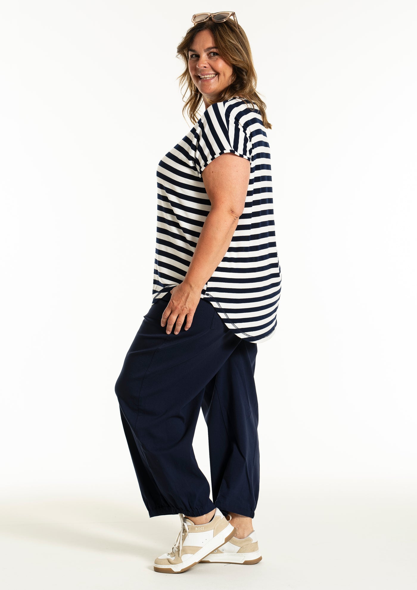 Gozzip - Gitte röndóttur stuttermabolur