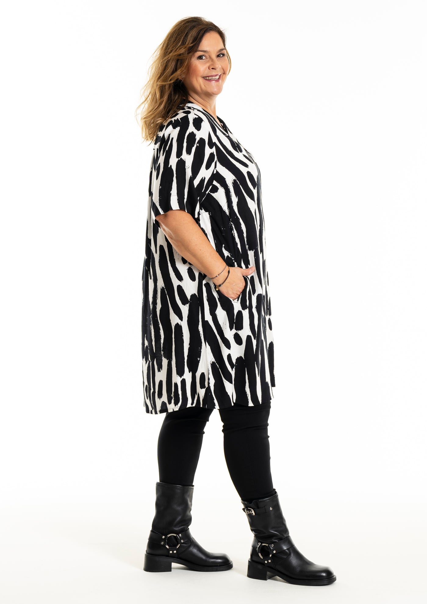 Gozzip - Mette mynstruð tunika