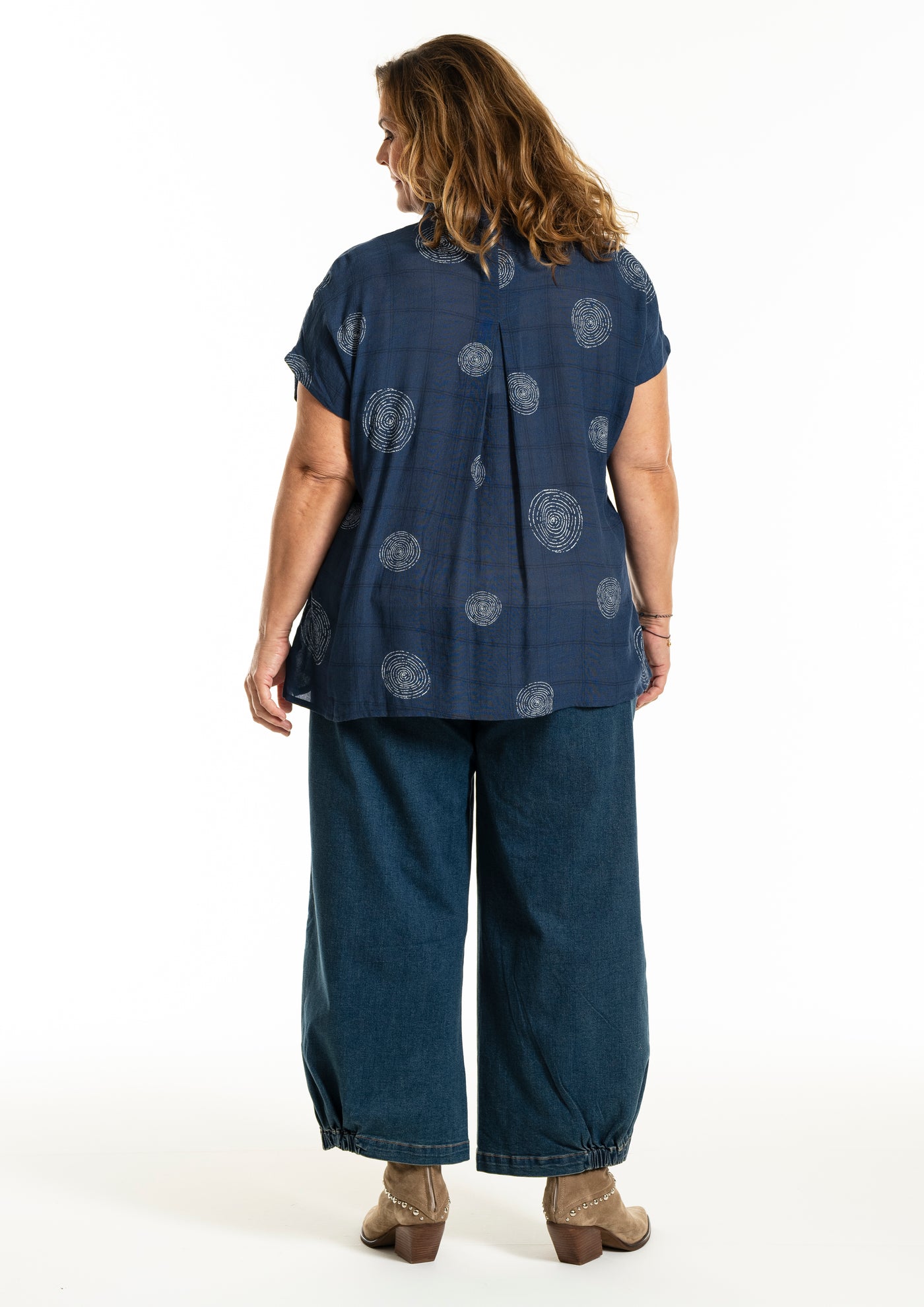 Gozzip - Kaisa mynstruð blússa