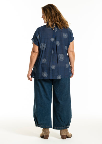 Gozzip - Kaisa mynstruð blússa