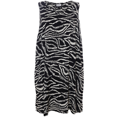 Gozzip - Karrie mynstraður hlýrakjóll