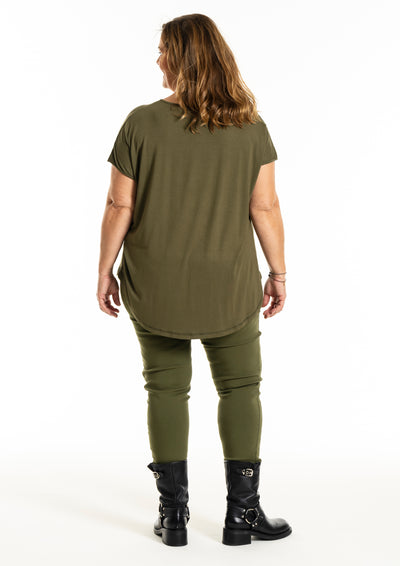 Gozzip - Gitte stuttermabolur með mynd að framan