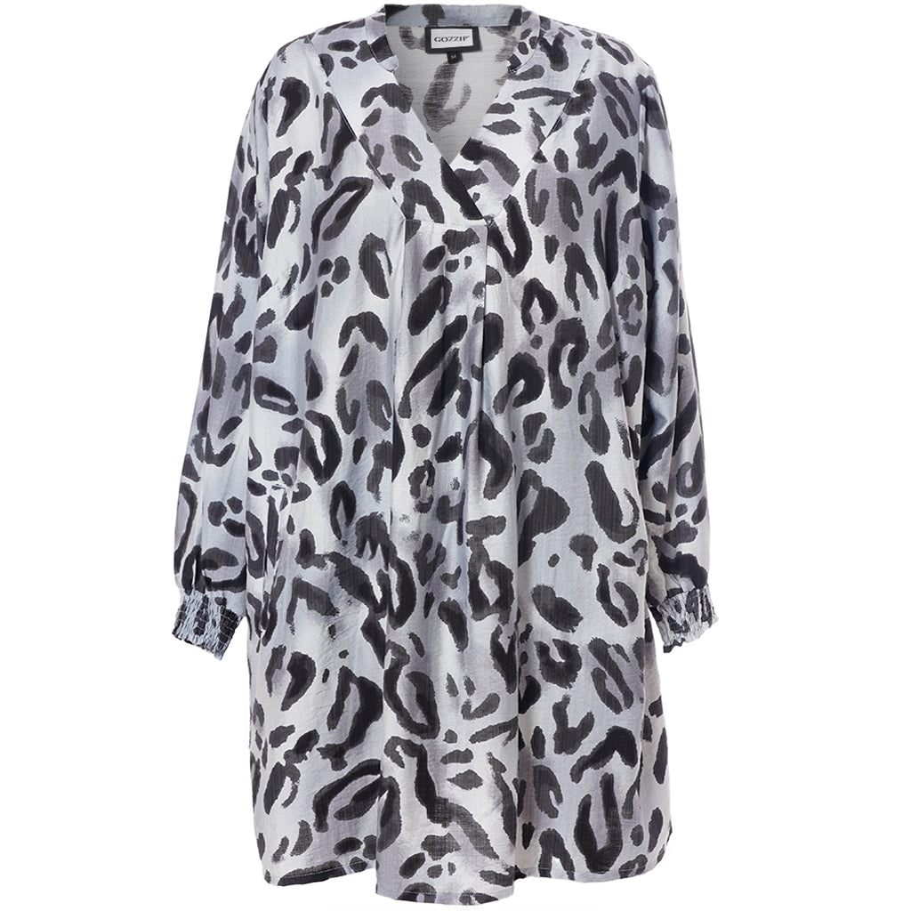 Gozzip - Grace tunika með hlébarðamynstri