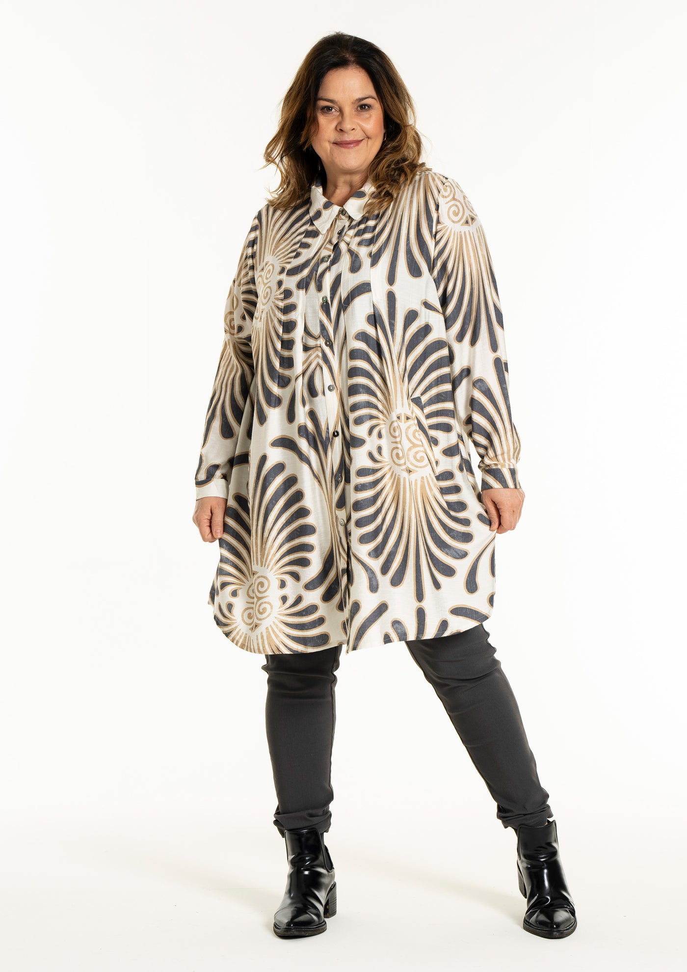 Gozzip - Birla mynstruð tunika