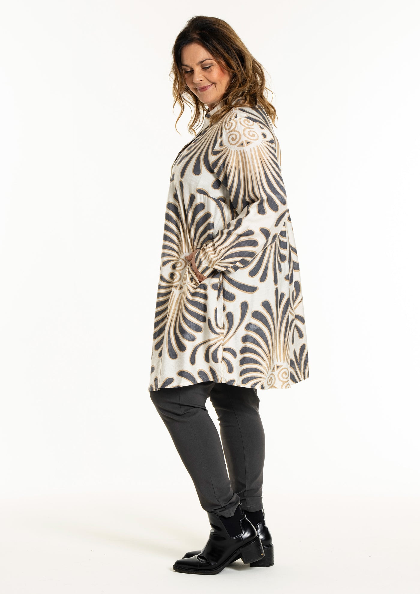 Gozzip - Birla mynstruð tunika