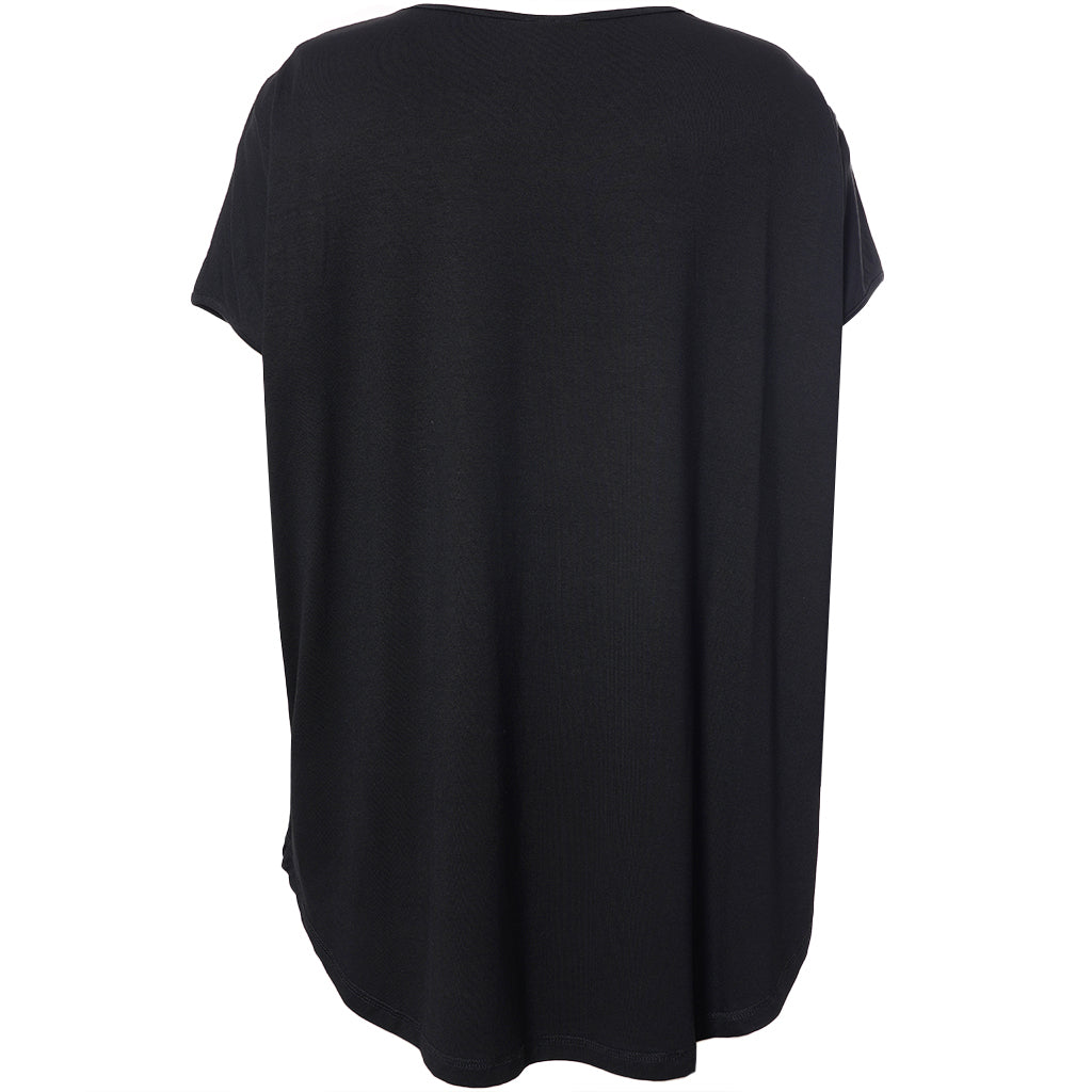 Gozzip - Gitte stuttermabolur með abstrakt blómamynstri