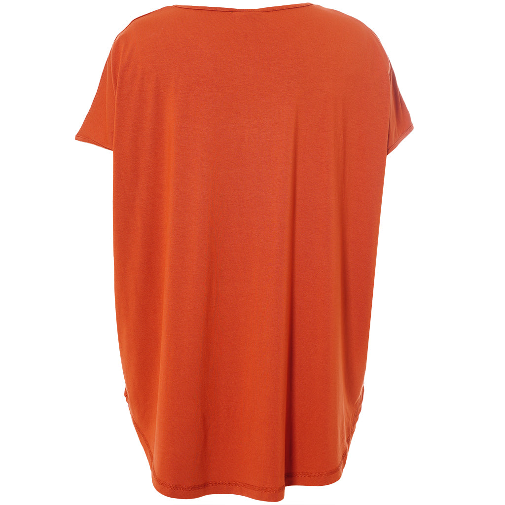 Gozzip - Gitte stuttermabolur með abstrakt blómamynstri