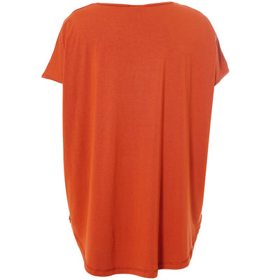 Gozzip - Gitte stuttermabolur með abstrakt blómamynstri