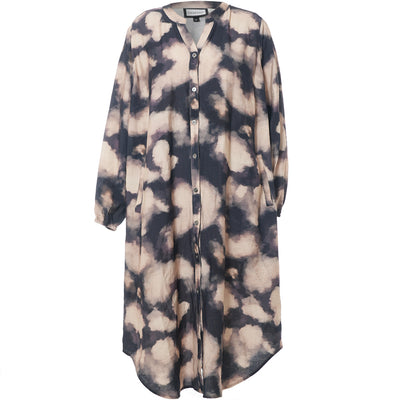 Gozzip - Anja mynstraður kjóll