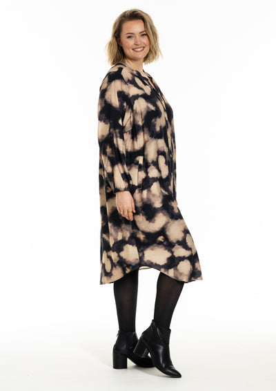 Gozzip - Anja mynstraður kjóll