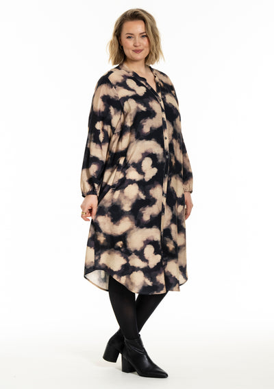 Gozzip - Anja mynstraður kjóll