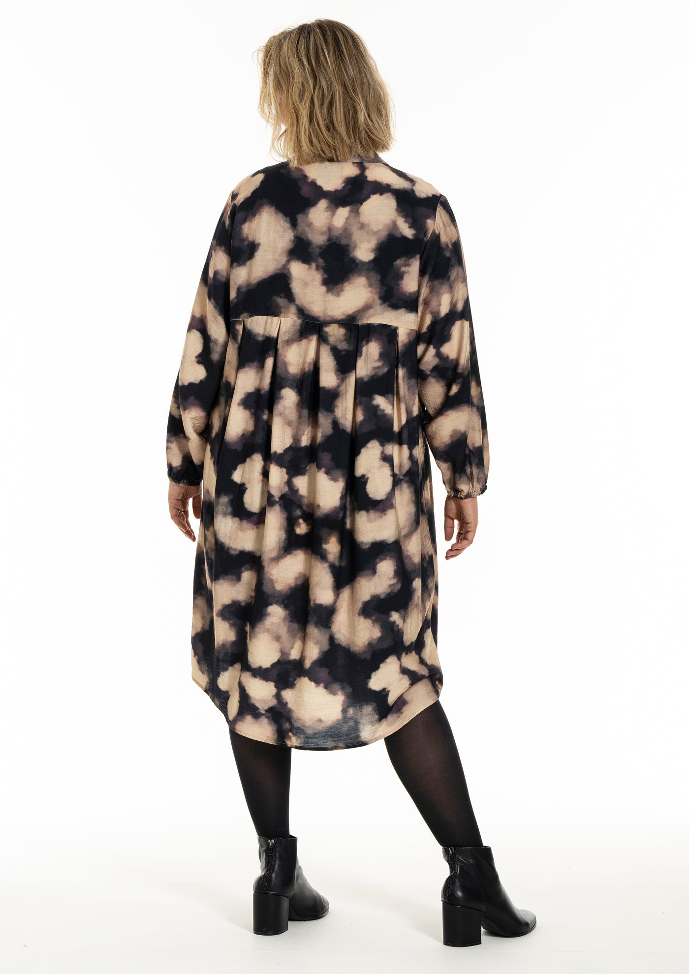 Gozzip - Anja mynstraður kjóll