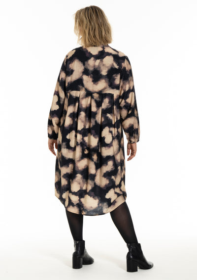 Gozzip - Anja mynstraður kjóll