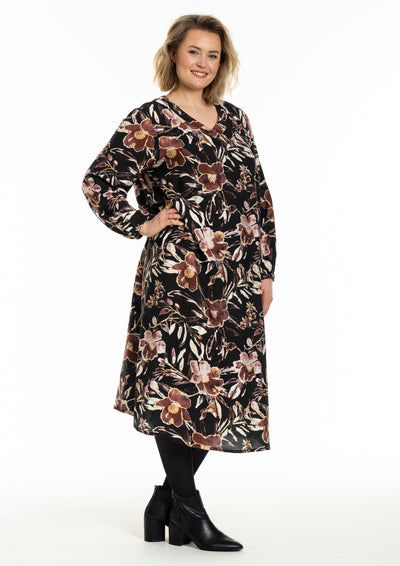 Gozzip - Astrid kjóll með blómamynstri