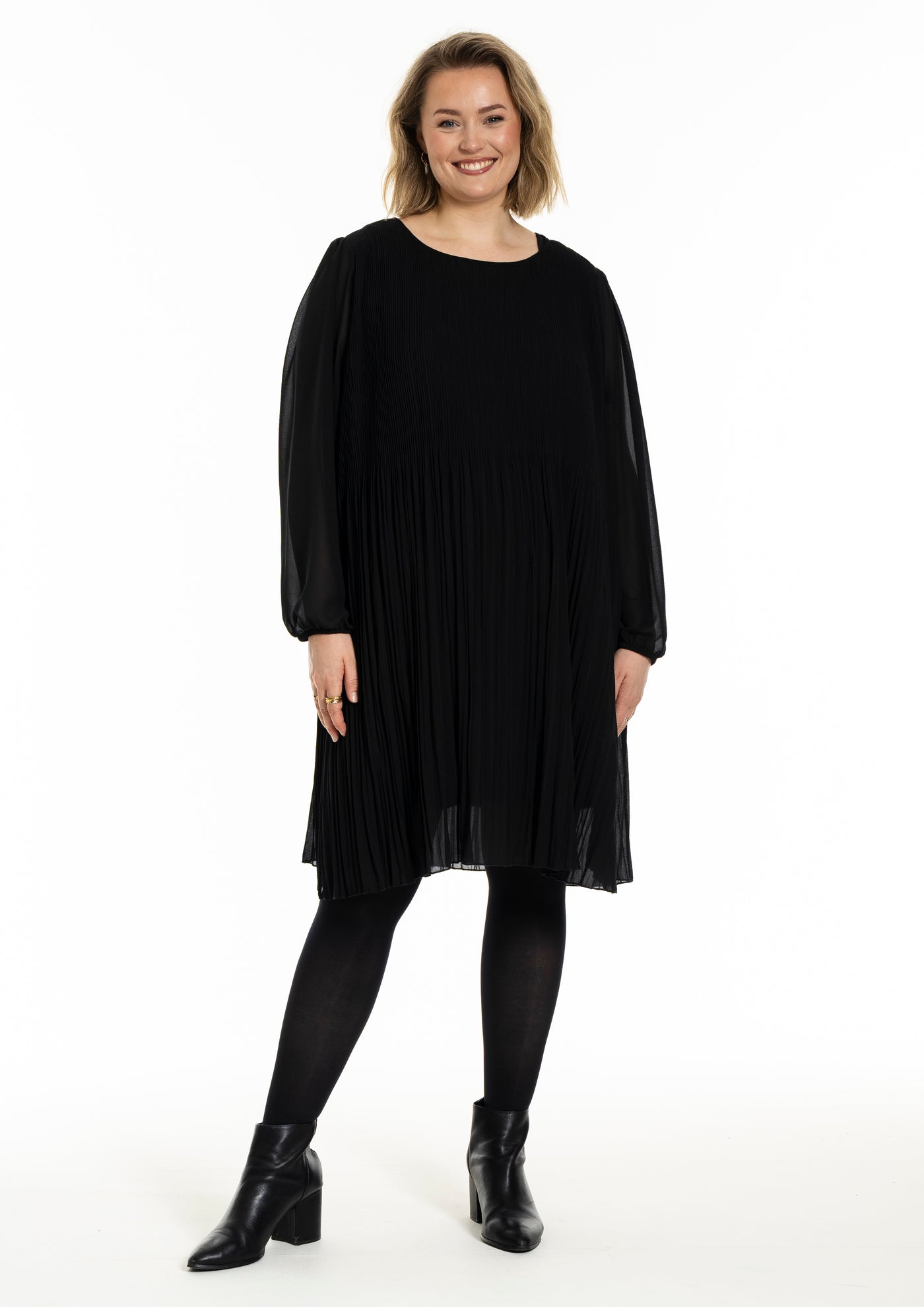 Gozzip - Benedikte plíseraður kjóll