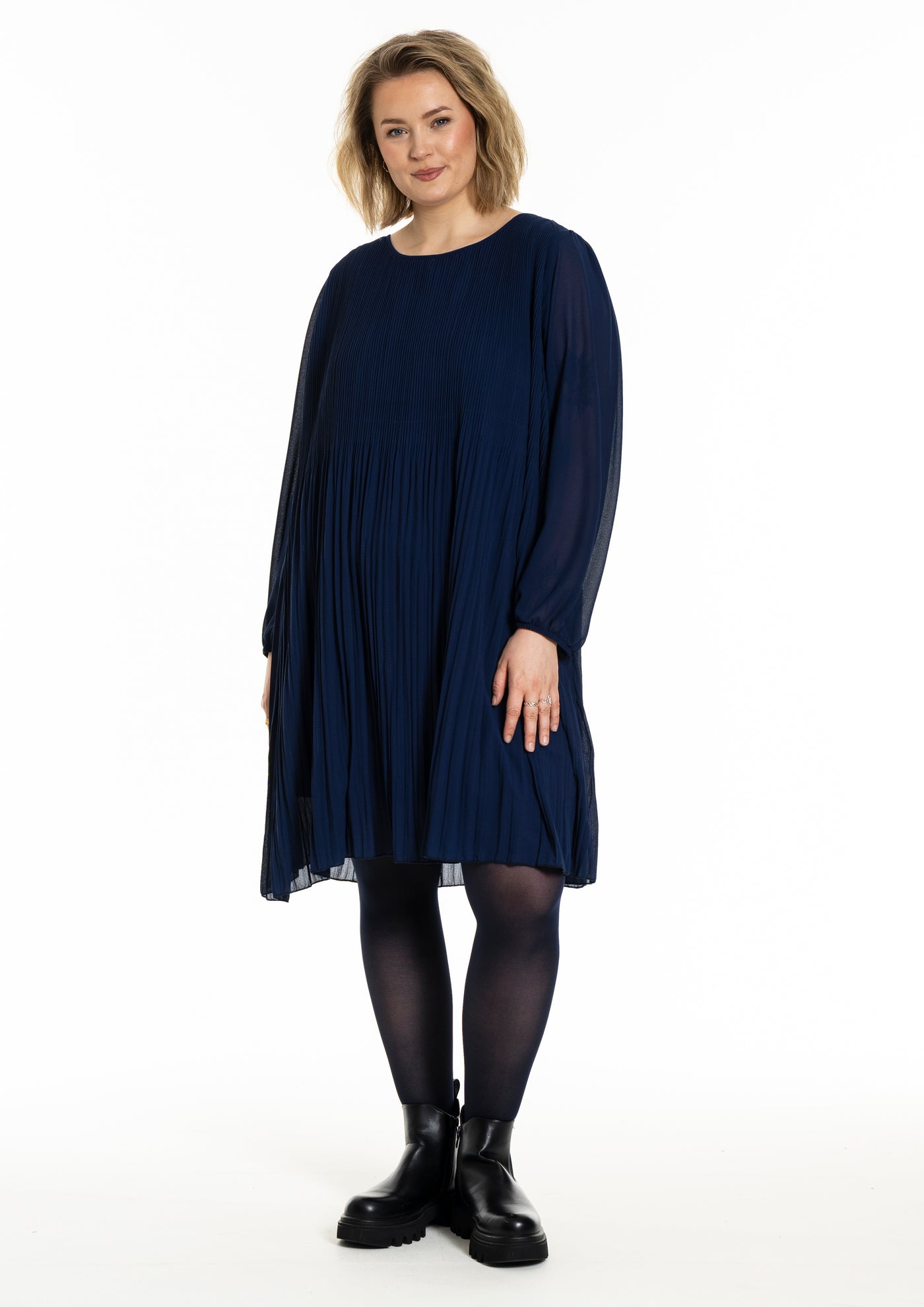 Gozzip - Benedikte plíseraður kjóll