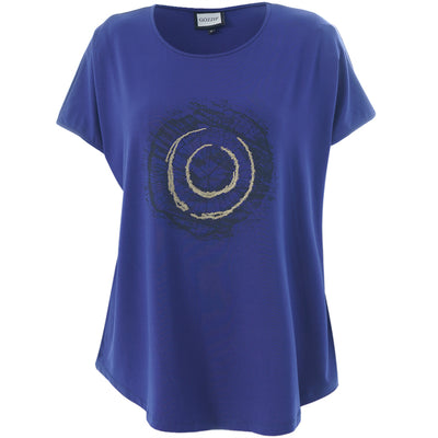 Gozzip - Gitte stuttermabolur með hringlaga mynstri