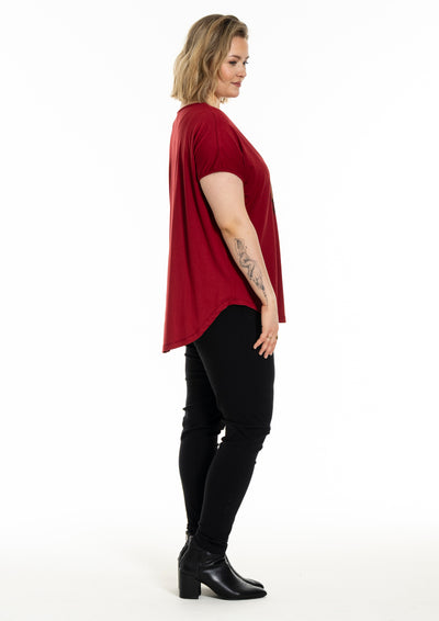 Gozzip - Gitte stuttermabolur með hringlaga mynstri