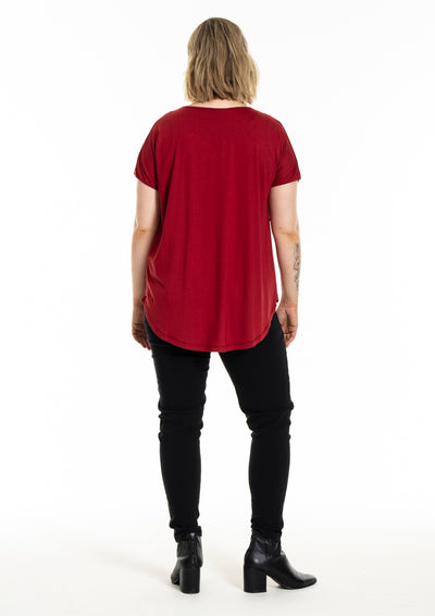 Gozzip - Gitte stuttermabolur með hringlaga mynstri