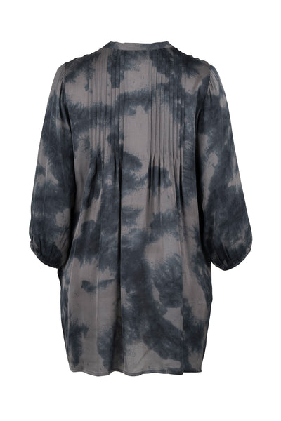 Gozzip - Johanne skyrtukjóll - grátt mynstur